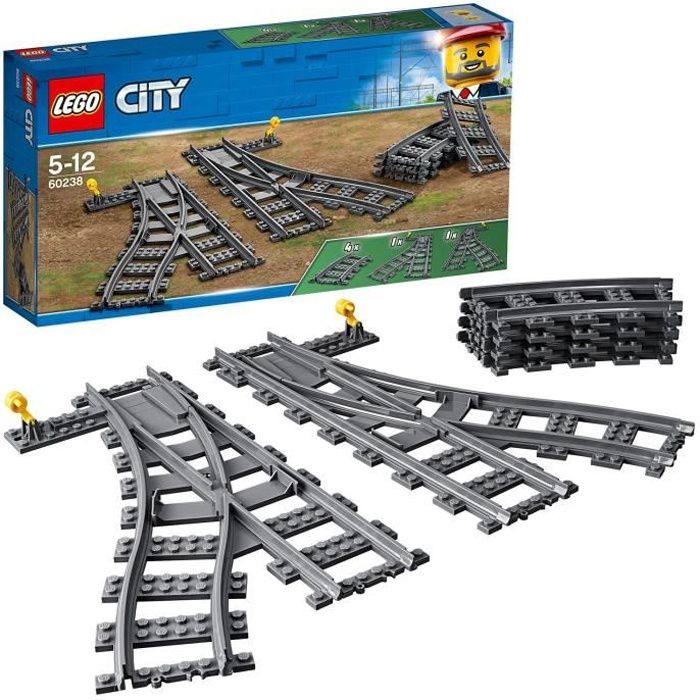 Lego City Les Aiguillages 60238 Lego La Boîte - vue 3