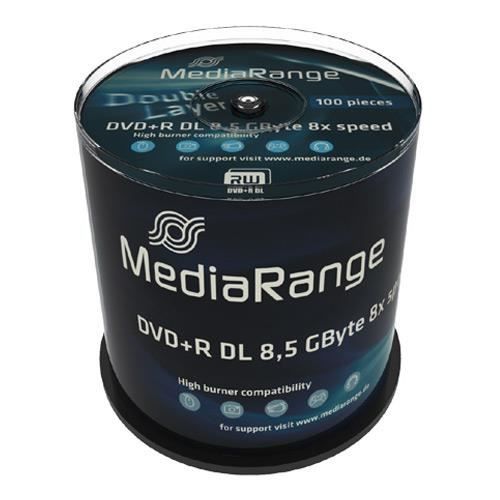 MediaRange 100 x DVD+R DL 8.5 Go 8x spindle