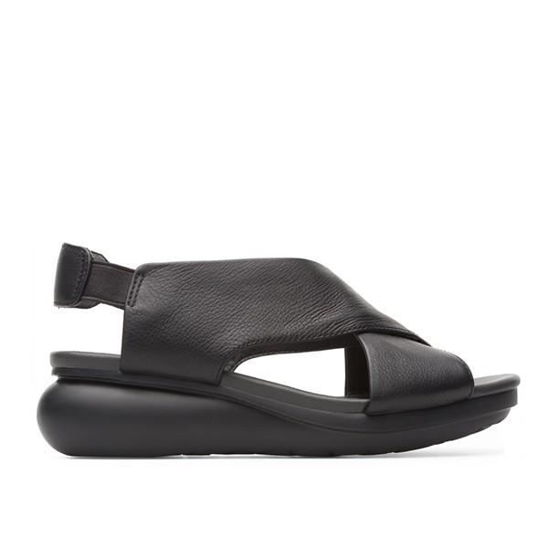 Sandales Femme CAMPER Balloon Cuir élastique noir Semelle