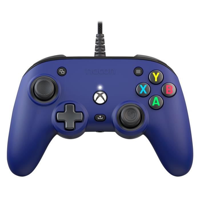 Manette Gamepad - Nacon - Pro Compact - Bleu - USB - Personnalisable
