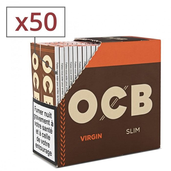 Papier à rouler ocb slim virgin x 50