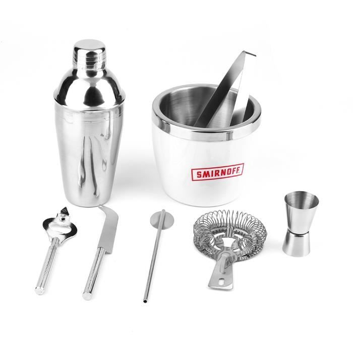 Cocktail kit cocktail shaker set 8 pièces La cave Cdiscount