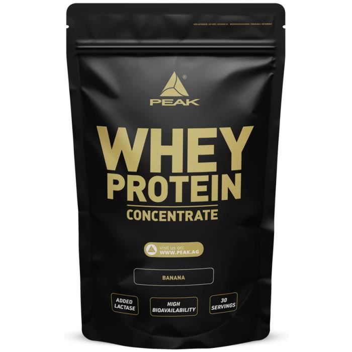 Whey protéine Conc 900g Banane Peak Proteine
