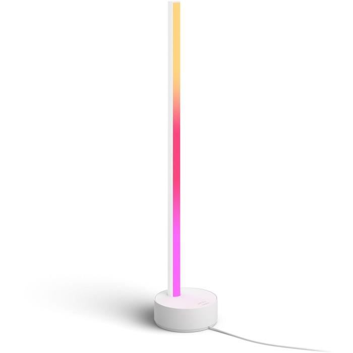 philips hue white and color ambiance, lampe à poser gradient signe blanc