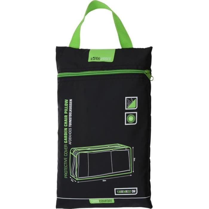 Sac De Rangement Pour Coussin De Jardin 175x75x55cm - Housse Imperméable Anti-UV Tissu Oxford 600D Avec Poignées