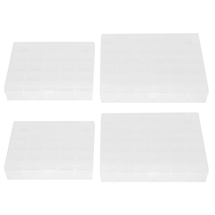 Lot De 2 Boîtes à Canettes 28 Emplacements - Rangement Bobines Fil à Coudre Et Broderie
