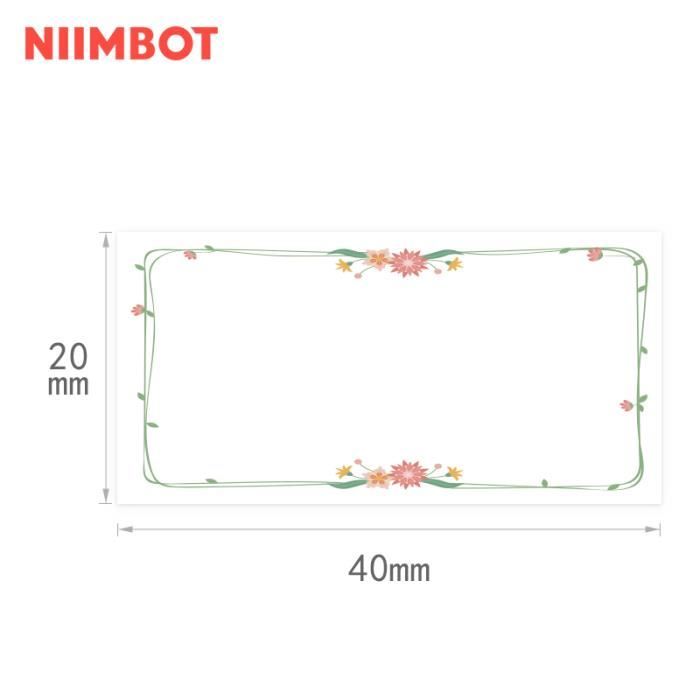 Étiquettes De Noël Et Halloween Pour Imprimante NIIMBOT – 42 X 68 Mm, 110 étiquettes Par Rouleau – Adhésif Puissant
