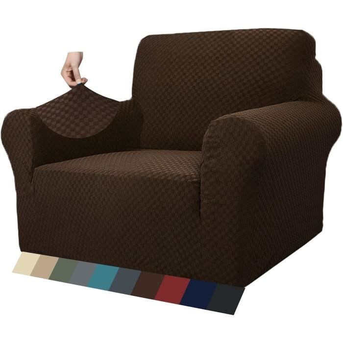Housse De Chaise Extensible Noir 40x38 Cm - Polyester/élasthanne - Lavable Machine | Pour Bureau, Salle à Manger, Terrasse