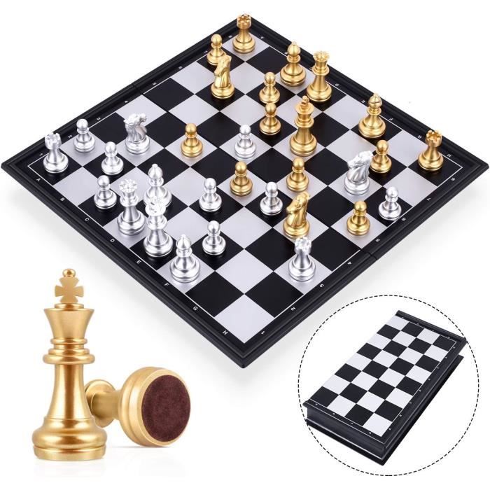 Jeu Echecs Magnetique Echiquier Pour Enfant Adulte Voyage, Jeu D'Échecs Jeu Echecs Magnetique Echiquier Pour Enfant Adulte Voyage, Jeu D'Échecs