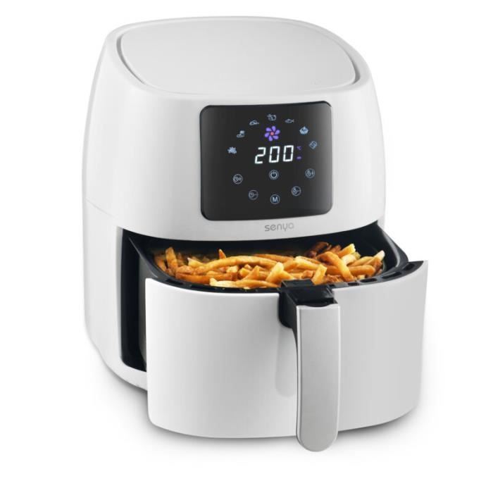 Friteuse sans huile à air chaud 4.5L grande capacité couleur blanche Air Fryer 1400W My Air Cook SENYA