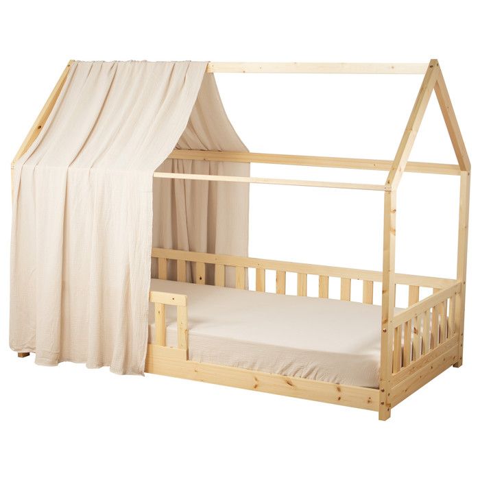 Sevira Kids - Ciel De Lit Cabane En Gaze De Coton - Made In France - Pour Chambre D'enfant Cosy
