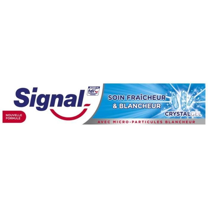 SIGNAL - Dentifrice Soin Fraicheur Et Blancheur Crystal 75Ml - Lot De 4