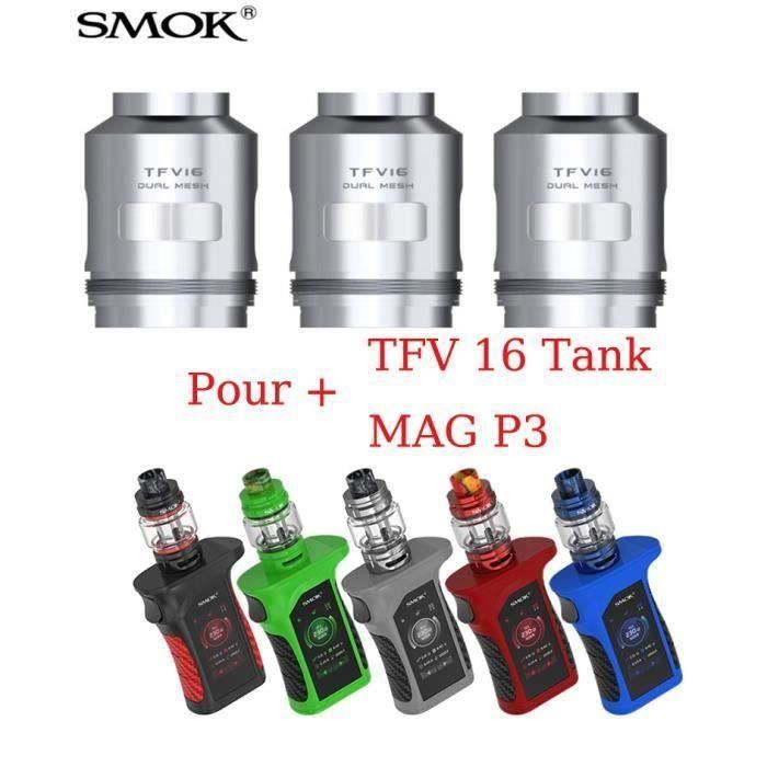 1 boite de 3 Résistances SMOKtech TFV16 MESH