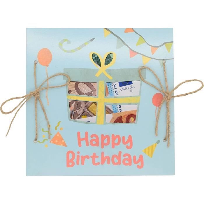 Carte d'anniversaire Happy Birthday - Cadeau d'argent - Idée cadeau ...