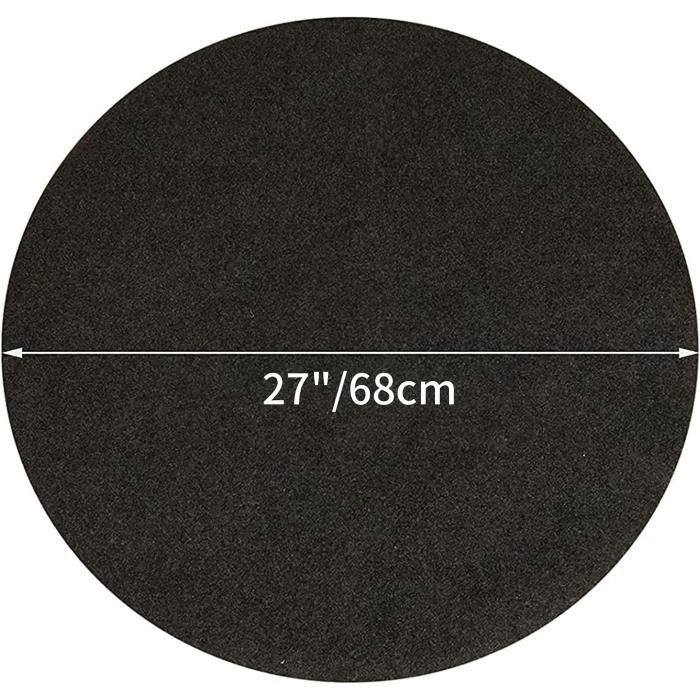 Tapis De Brasero Carré Ignifuge De 80 X 99 Cm, Tapis De