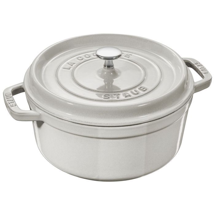 STAUB - Cocotte Ronde en Fonte 24 cm Truffe Blanche