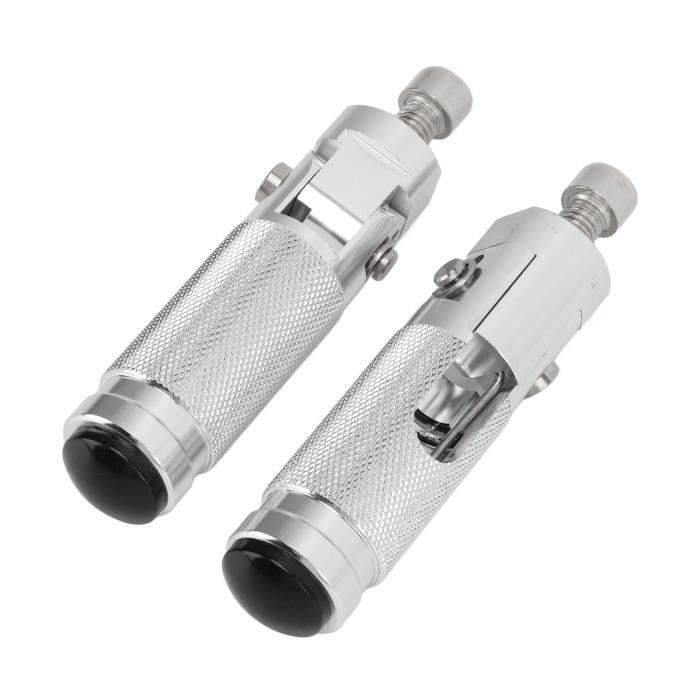 1 Paire De Pédales Universelles En Aluminium CNC Pour Moto Repose-Pieds