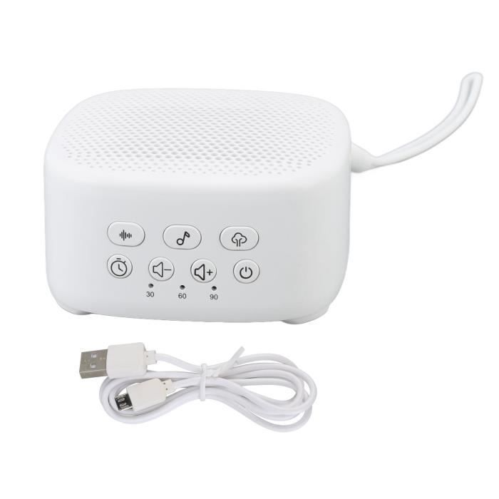 Machine à Bruit Blanc Bébé Portable Glocusent - 34 Sons, Veilleuse Réglable, Bluetooth, Rechargeable USB-C
