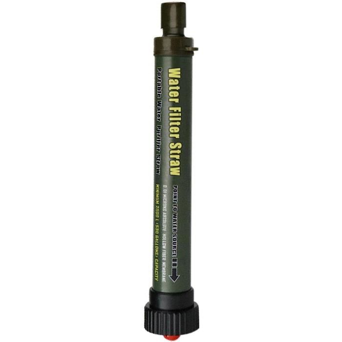 Paille Filtrante De Survie Générique - Filtre Jusqu'à 1500L D'eau, Neuve