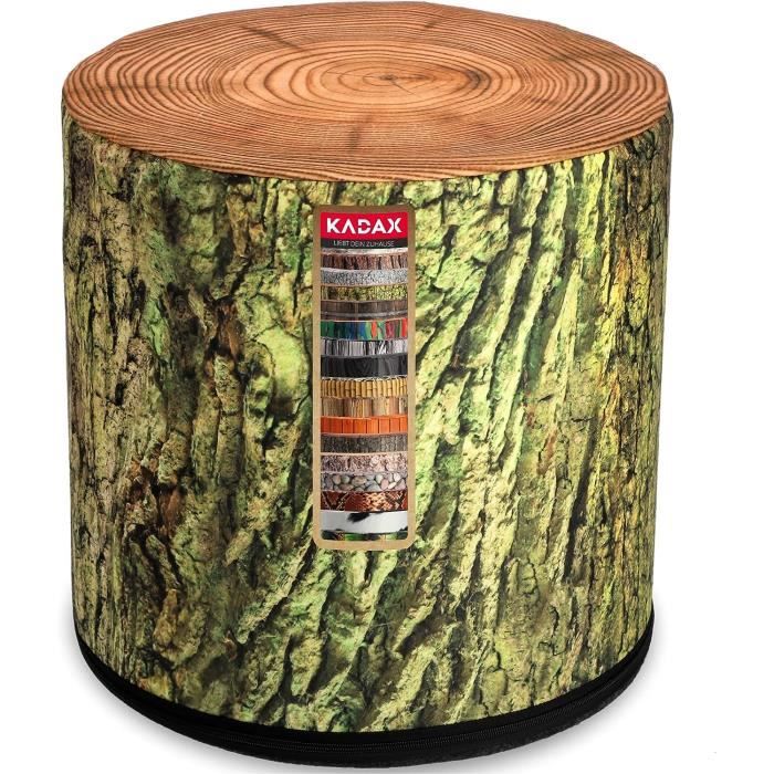 KADAX Seat Pouf, Sitzpuff, sgabello a sedile rotondo, 40,5 x 41 cm