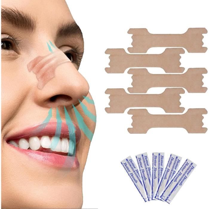 Bandelettes Nasales 50 Pièces, Écarteur Nasal, Anti Ronflement Bandes