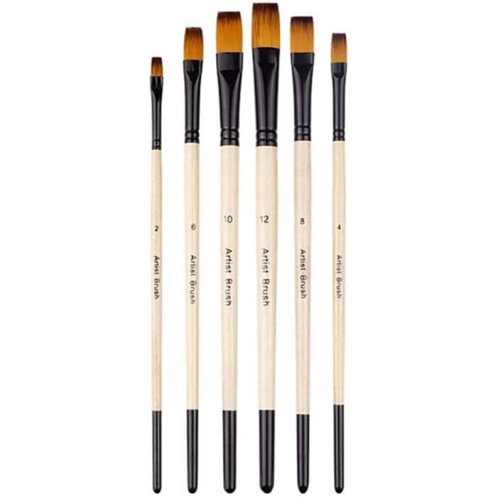 MEEDEN Lot De 12 Pinceaux De Peinture Miniatures Pour Détails Fins Et Peinture Artistique, Acrylique, Aquarelle, Huile, Maquettes, Kits D'avion, Ongles (poils En Nylon