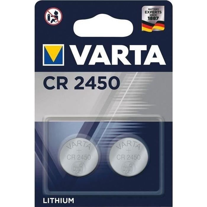 Pile lithium bouton CR2450 blister de 2