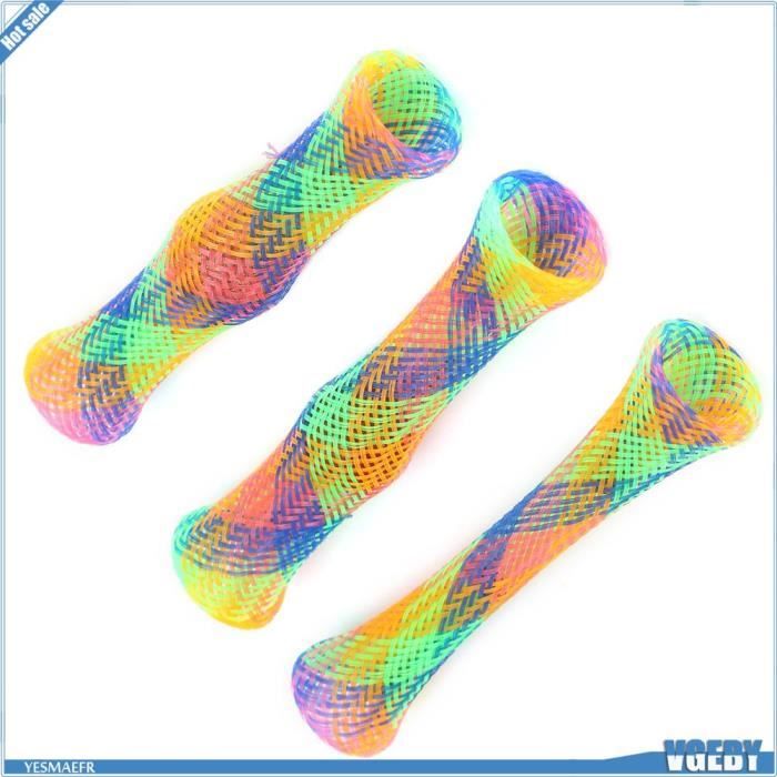 Meilleurs prix pour Jouet pour Chat - V GEBY - Tube à Ressort - Couleurs Vives - Nylon - 3 Pièces