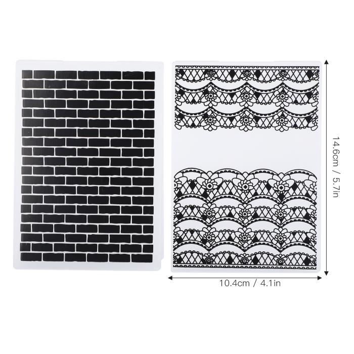 Plaque De Gaufrage 3D Motif Pin – 16,3 X 11,5 Cm, Plastique Transparent, Pour Cartes Et Scrapbooking DIY