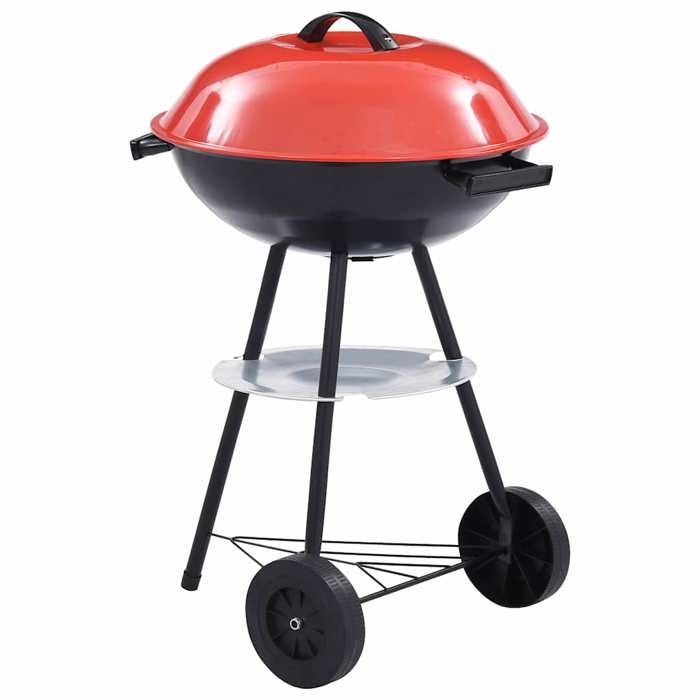 vidaXL Barbecue portable au avec roues 44 cm