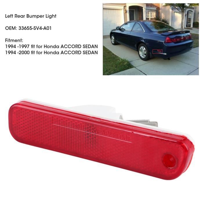 Feux Marqueur Pare-chocs Arrière Fumé Feux Position Latéraux FORD Mustang 2015-2022 | Riloer LED Rouge Verre Fumé | FR3Z15A201A FR3Z15A101A Feux Led Mustang 2015-2022