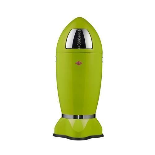 Poubelle Wesco Spaceboy 35L – Jaune Citron – Acier – Design Collector