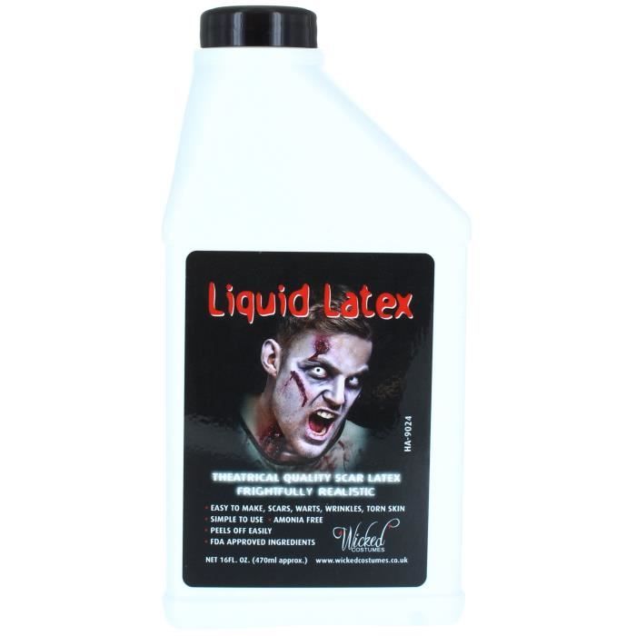 Liquid Latex Theatrical Quality Latex For Halloween Zombie Scars 500ml