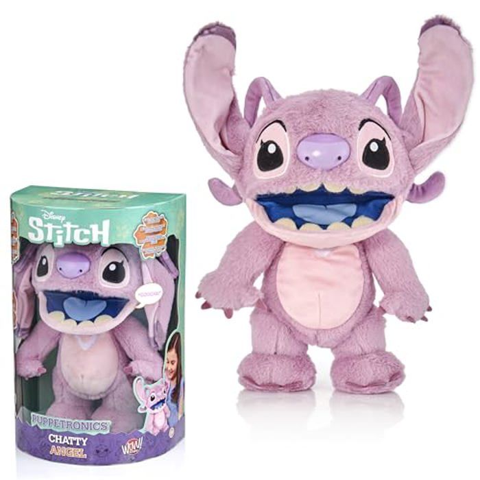 Poupée interactive - WOW! STUFF - Chatty Angel Deluxe - 30 cm - 50+ sons et phrases - Animatronique