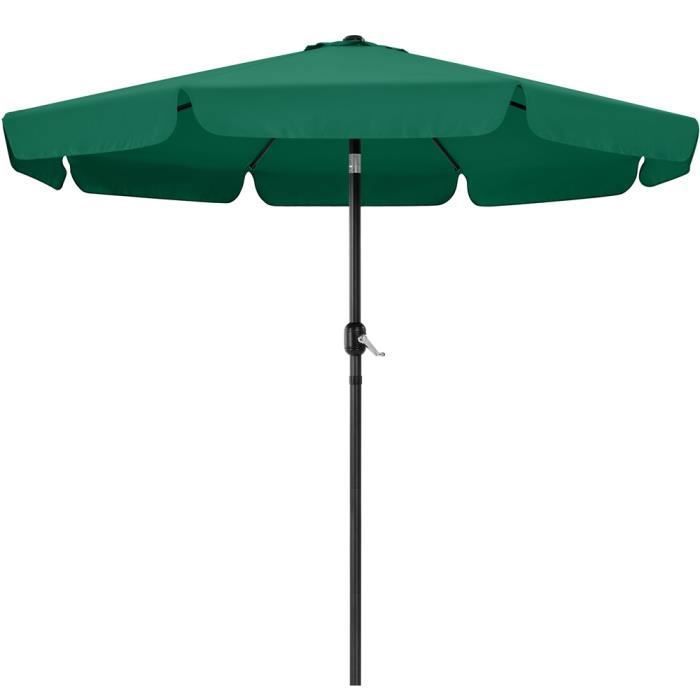 Parasol De Jardin Yaheetech 268cm Inclinable - 8 Baleines, Manivelle - Pour Terrasse, Piscine