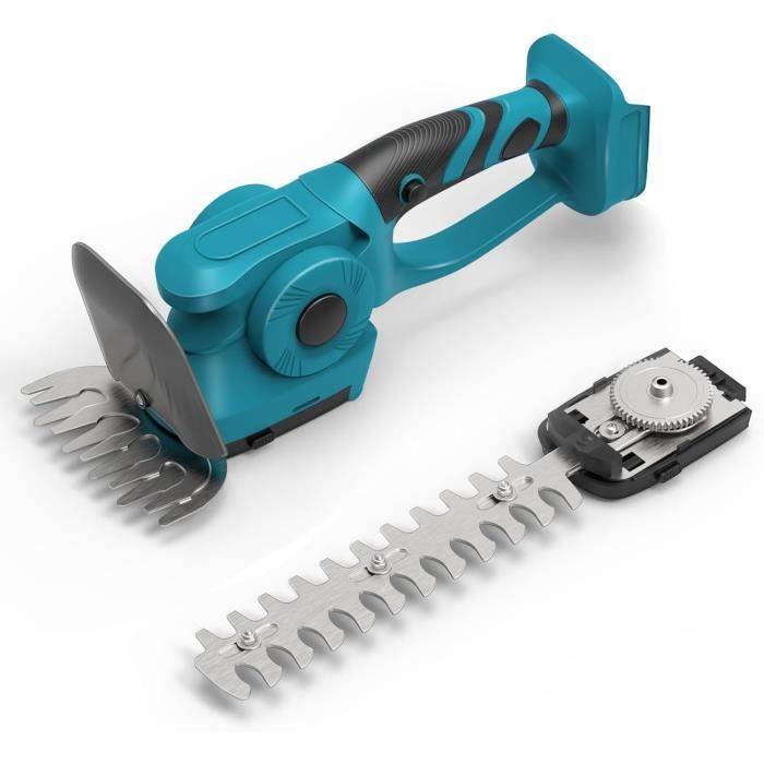 Taille-haie Et Cisaille à Gazon Sans Fil 24V 2 En 1 ROCKY&CHAO - 2 Batteries 1500mAh - Lames SK5 12cm/23cm - 5