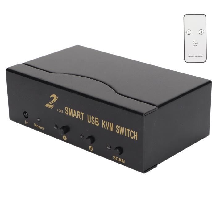 Commutateur HDMI 4K 60 Hz 2 en 1 sortie 1080P HD HDCP 3D HDR HDMI Switcher Box Répartiteur vidéo bidirectionnel pour ordinateur portable PC Xbox PS3/4/5 TV Box TV Projecteur – acheter