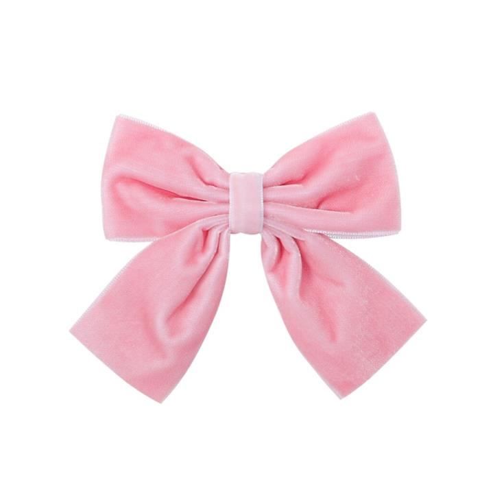 BARRETTE,28Nœuds de cheveux en velours solide pour filles, 1 pièce