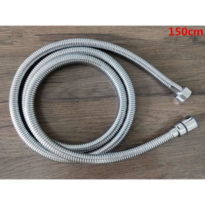 Flexible De Douche Tressé Acier Inoxydable - Longueur Réglable De 0.1 à 5 Mètres - Raccord Universel 1/2"