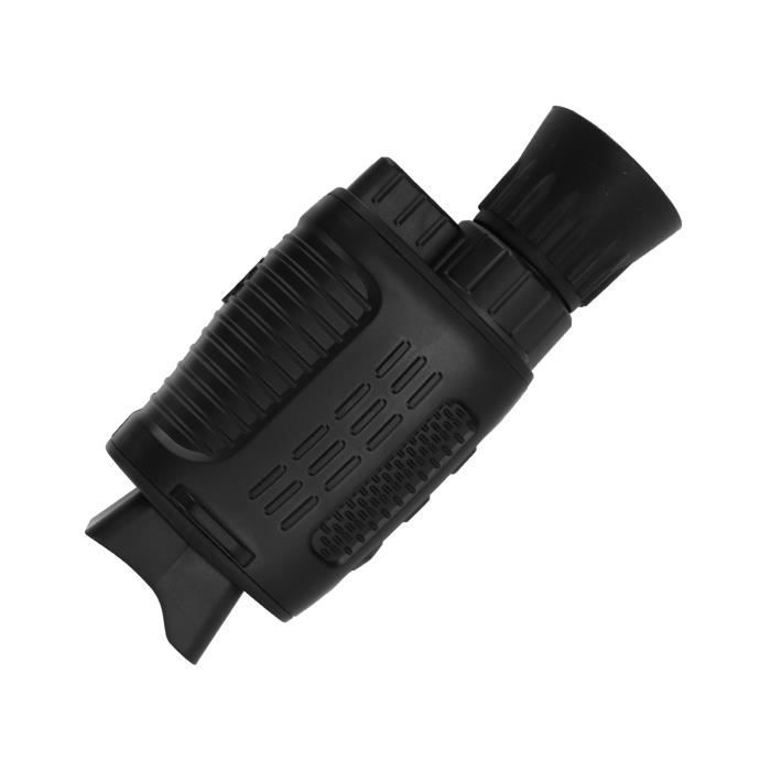 Monoculaire Vision Nocturne Infrarouge 5x Zoom - Numérique, Pour Chasse, Observation, Noir