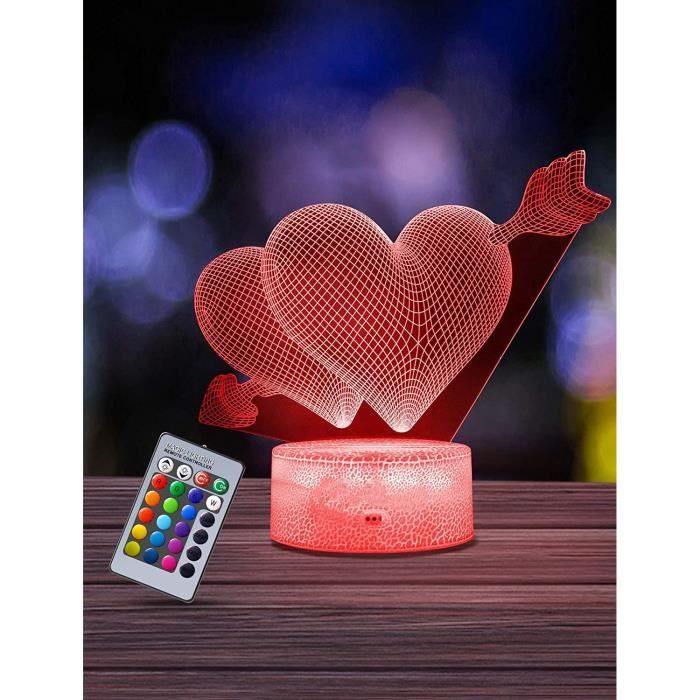 Veilleuse 3D Sailor Moon LED - 16 Couleurs, Télécommande - Lampe De Chevet, Décor Chambre - Pour Enfants, Allaitement - 6