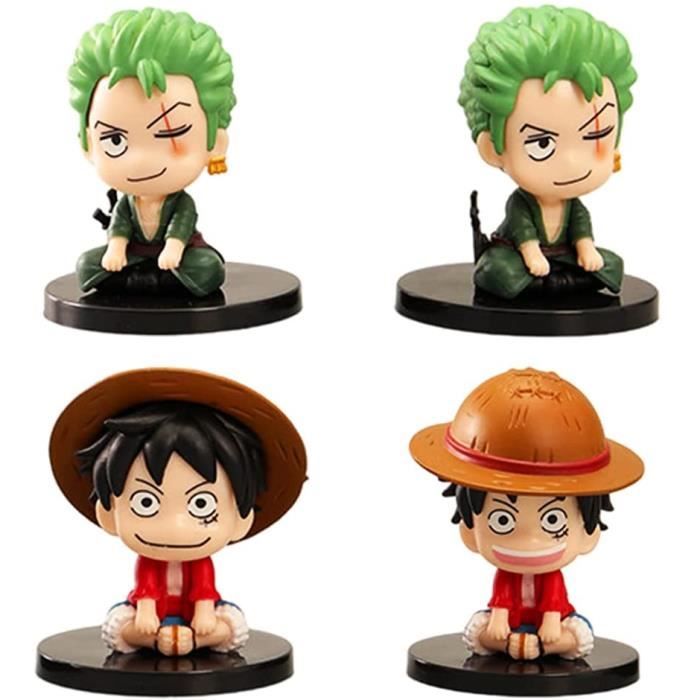 One Piece Mini Figurines Set 4pcs One Piece Luffy Cake Topper Pour Enfants Bebe Fete D Anniversaire Fete Decoration De Gateau Cdiscount Jeux Jouets