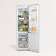 CREATE - Réfrigérateur combiné de style rétro 244L, Vert pastel - FRIDGE STYLANCE-1