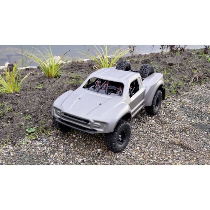 Amewi D90X12 – Voiture RC 1:12 électrique Brute, 4 Roues Motrices, Kit à Monter, 2,4 GHz, Châssis Métal