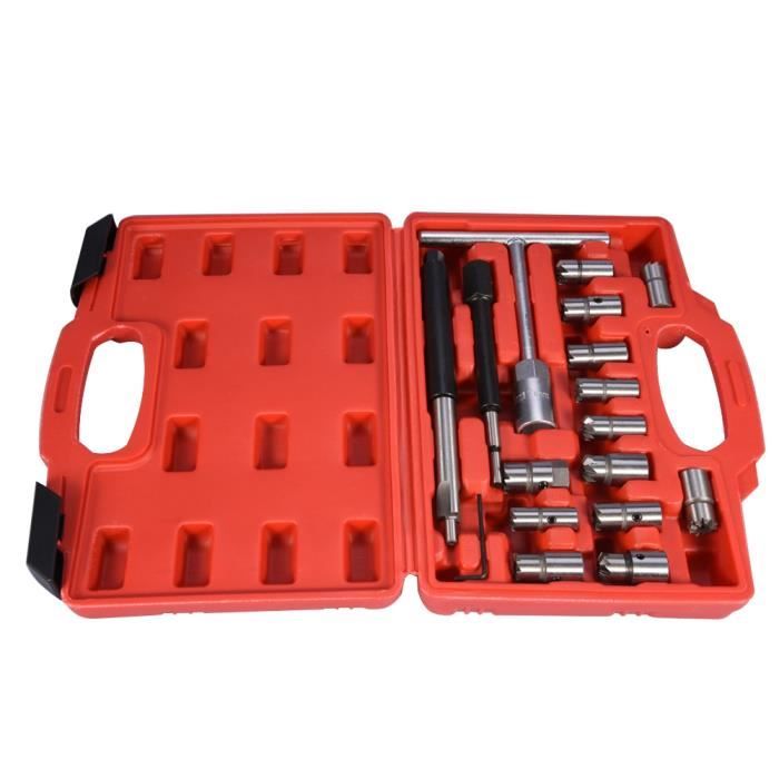 Outil Mécanique Injection Kit Testeur & Nettoyeur Injecteurs Carburant LUTIFIX - 8 Modes Pulse, 4 Adaptateurs, 12V/5V - Détection Fuites & Nettoyage Testeur électronique Pulse