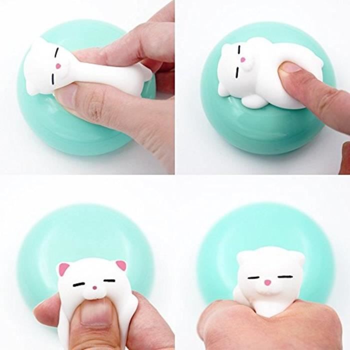 Anti Stress 2 Pièces Anti-Stress Chats Squishy Toys, Squishies Soft