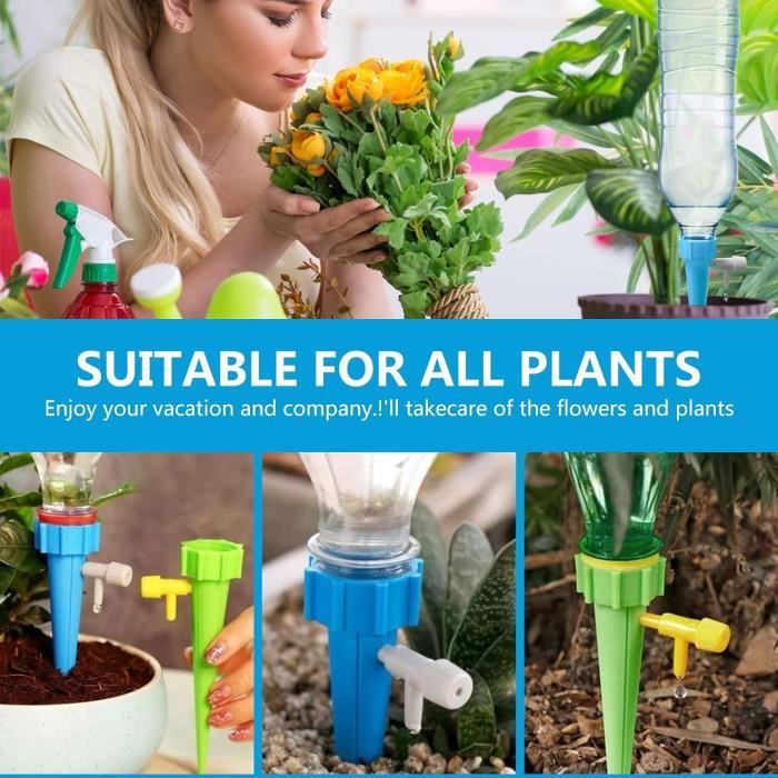 Kit 10 Arroseurs Goutte à Goutte Pour Plantes - Irrigation Automatique Réglable - Pour Jardin Et Intérieur