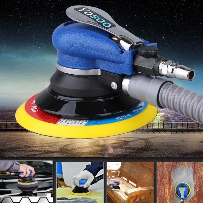 48PC 1 2 3 Air Sander Set Pneumatic Polishing Machine Random Orbital Polisher