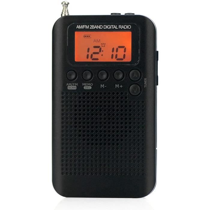 Mini Radio Portable,Poste Radio Transistor Avec Bouton FM Et Indicateur De  Signa