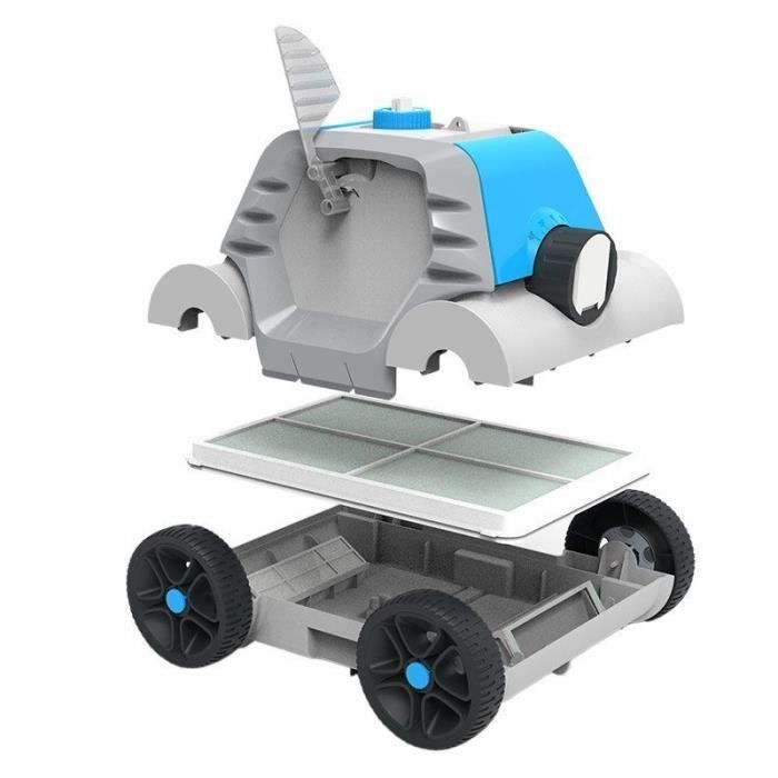 huanzhi Robot de Nettoyage de Piscine,Nettoyage Puissant, contrôle par  Application, élimination des Obstacles 3D, Nettoyeur de Piscine creusée
